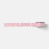 ROZE CHECK QUILT 1,5" breed satijnen lint (Voorkant)