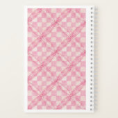 ROZE CHECK QUILT 5.5x8.5 Spiraalvormig Notitieboek (Achterkant)