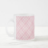ROZE CHECK QUILT Frosted Glass Mok (Links)