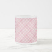 ROZE CHECK QUILT Frosted Glass Mok (Center)