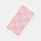 ROZE CHECK QUILT Gastenhanddoek Papieren servetten (Hoek)