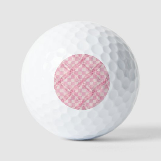 ROZE CHECK QUILT Golfballen (Voorkant)