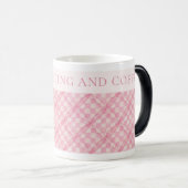 ROZE CHECK QUILT Morphing Mok + Tekst / Blush (Voorkant rechts)