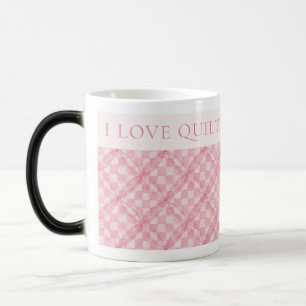 ROZE CHECK QUILT Morphing Mok + Tekst / Blush