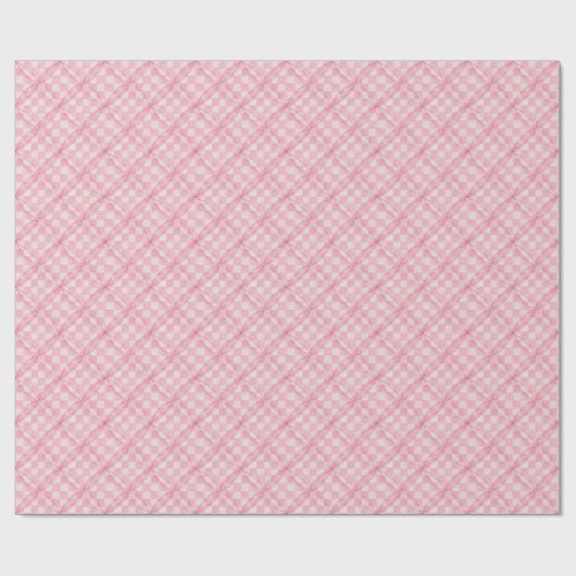ROZE CHECK QUILT wrapping papier (Vlak)