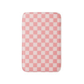 Roze checkboard badmat (Voorkant Verticaal)