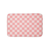 Roze checkboard badmat (Voorkant)