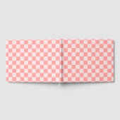 Roze checkboard gastenboek (Volledig)