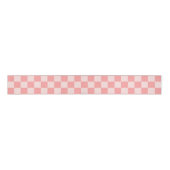 Roze checkboard grosgrain lint (Voorkant)