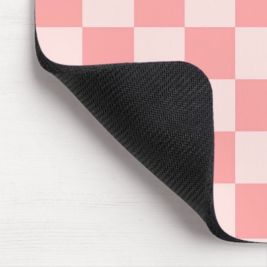 Roze checkboard muismat (Hoek)