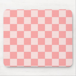 Roze checkboard muismat