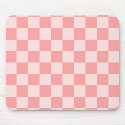 Roze checkboard muismat (Voorkant)