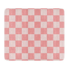 Roze checkboard snijplank