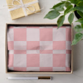 Roze checkboard tissuepapier (Geschenk)