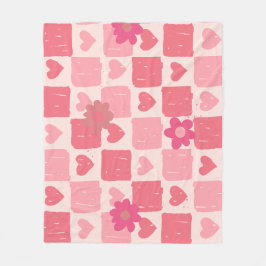 Roze checker ontwerp Gooi Deken