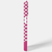 Roze Checkers & Harten Case-Mate iPhone Case (Achterkant / Rechts)
