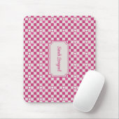 Roze Checkers & Harten Muismat (Met muis)