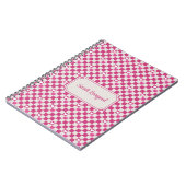 Roze Checkers & Harten Notitieboek (Linkerzijde)