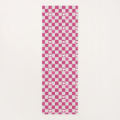 Roze Checkers & Harten Yogamat (Achterkant)