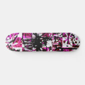 Roze Checkers Skateboard (Horizontaal)