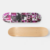 Roze Checkers Skateboard (Horizontaal)
