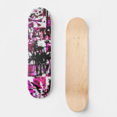 Roze Checkers Skateboard (Voorkant)