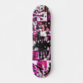 Roze Checkers Skateboard (Voorkant)