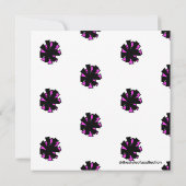 Roze Cheer #1 uitnodiging (Achterkant)