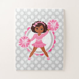 Roze Cheerleader African American - Cute Cheer Legpuzzel