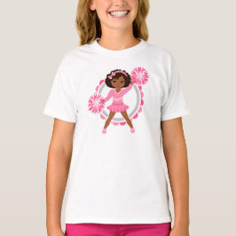Roze Cheerleader African American - Cute Cheer T-shirt
