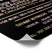 Roze Cheerleader, reclame voor Cheerleading lessen Poster (Hoek)