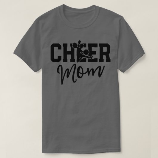 Roze Cheerleader Shirt Cheer Mam Gifts Mama Mo (Design voorkant)