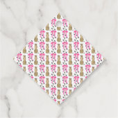 Roze Cheetah Bow Gift Label (Achterkant)