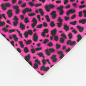 Roze Cheetah Fleece Deken (Hoek)