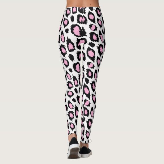 Roze Cheetah Leggings (Achterkant)