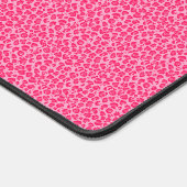 Roze Cheetah Leopard Print bureau matten (Hoek)