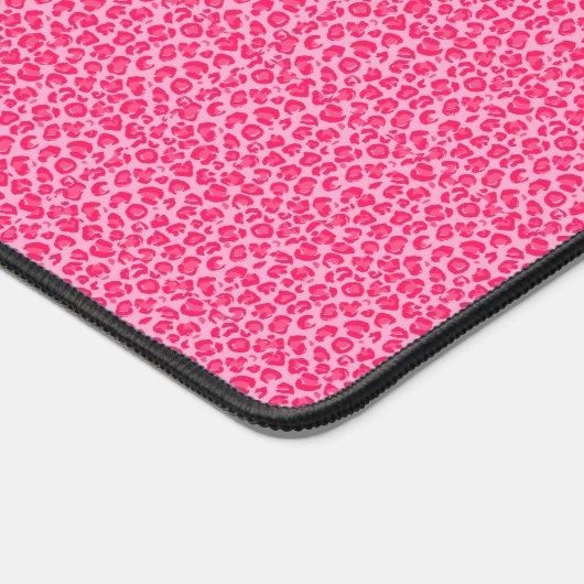 Roze Cheetah Leopard Print bureau matten (Hoek)