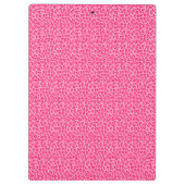 Roze Cheetah Leopard Print Klembord (Achterkant)