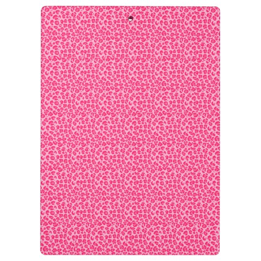 Roze Cheetah Leopard Print Klembord (Achterkant)