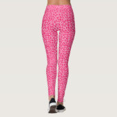 Roze Cheetah Leopard Print Leggings (Achterkant)