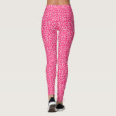 Roze Cheetah Leopard Print Leggings (Achterkant)