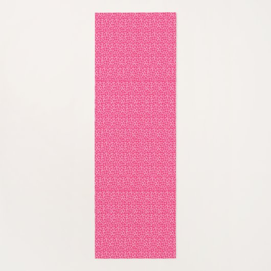 Roze Cheetah Leopard Print Yogamat (Achterkant)