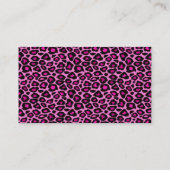 Roze Cheetah of Visitekaartje van luipaard (#BUS 0 (Achterkant)