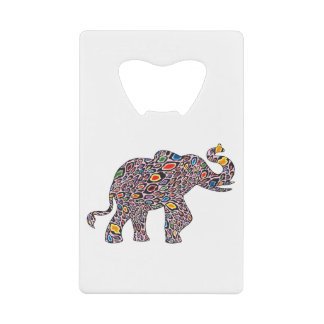 Roze-Cheetah-olifant Creditkaart Flessenopener