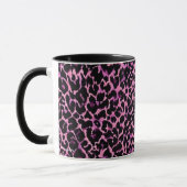 Roze Cheetah Pattern Mok (Links)