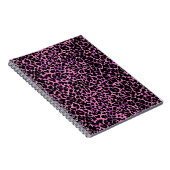 Roze Cheetah Pattern Notitieboek (Rechterzijde)