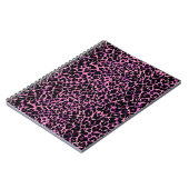 Roze Cheetah Pattern Notitieboek (Linkerzijde)