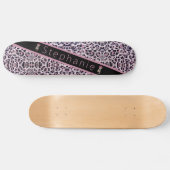 Roze Cheetah Persoonlijk Skateboard (Horizontaal)