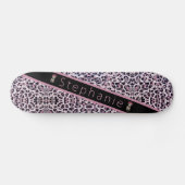 Roze Cheetah Persoonlijk Skateboard (Horizontaal)