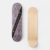 Roze Cheetah Persoonlijk Skateboard (Voorkant)